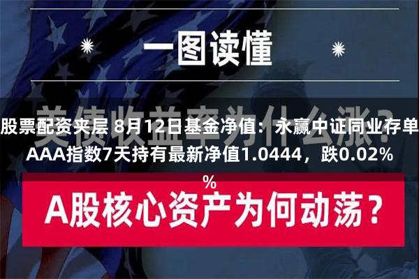 股票配资夹层 8月12日基金净值：永赢中证同业存单AAA指数7天持有最新净值1.0444，跌0.02%