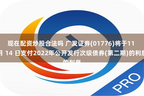 现在配资炒股合法吗 广发证券(01776)将于11 月 14 日支付2022年公开发行次级债券(第二期)的利息