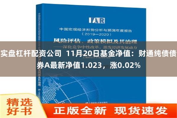 实盘杠杆配资公司  11月20日基金净值：财通纯债债券A最新净值1.023，涨0.02%